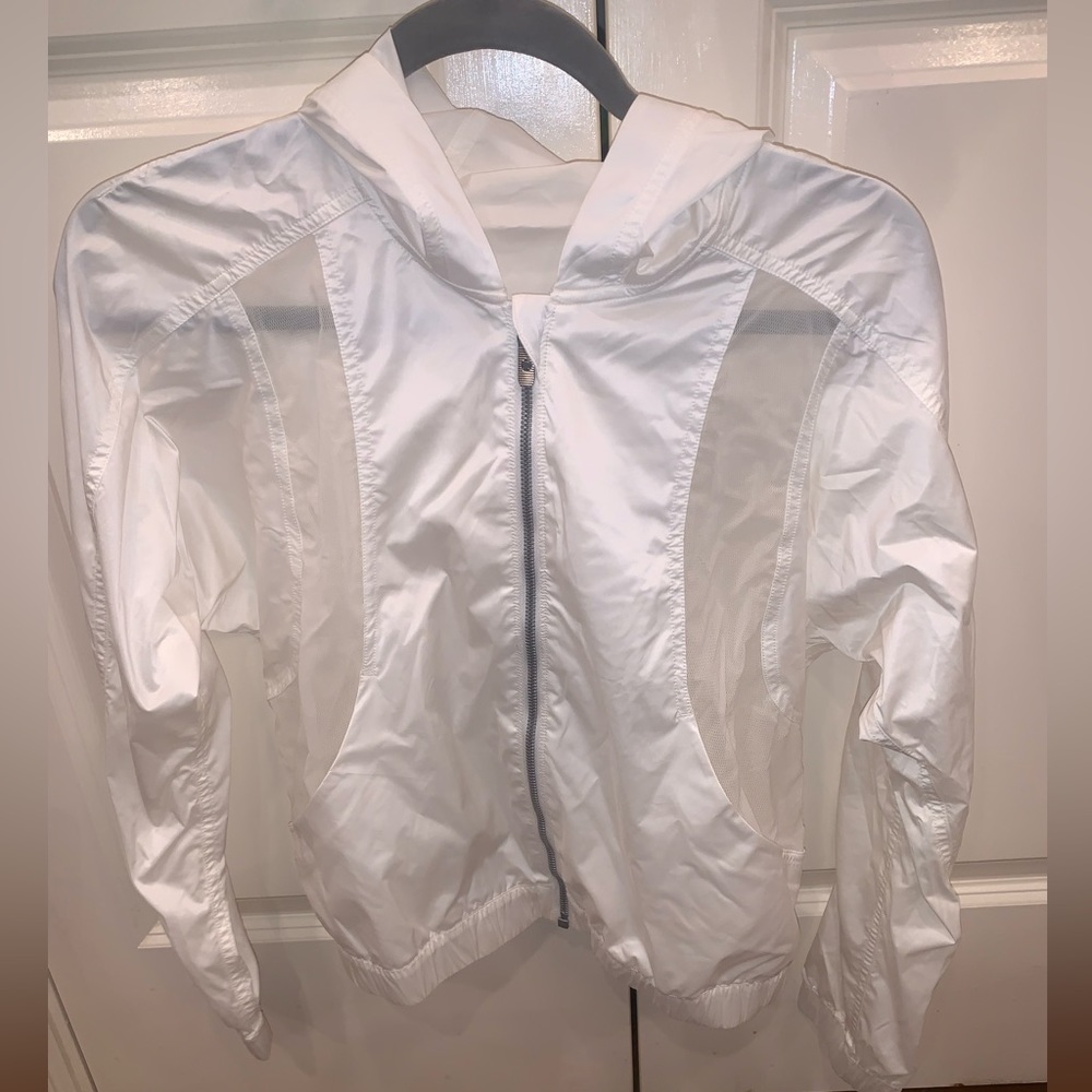 White lululemon wind breaker!